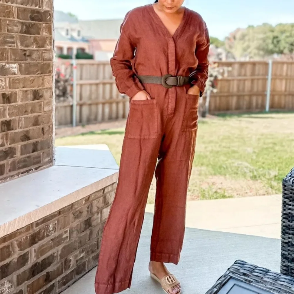 Zara The Veronica Full length linen Overall